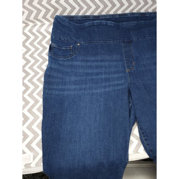 Lee Sculpting Slim Fit Jeans Plus Size 24W Mid Rise Capri 22" Inseam x 45" Waist - Picture 5 of 11